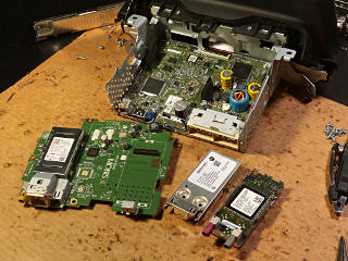 Audio unit apart, cell modem found