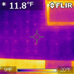 IR image of screwheads