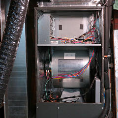 Neatened-up wiring