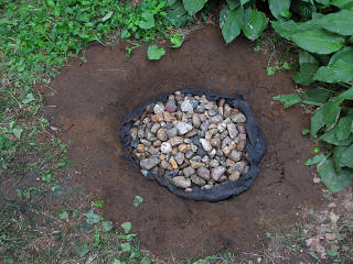 Small mound of rock to finish off