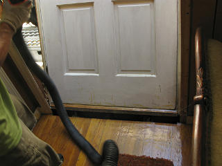 Front door tipping out