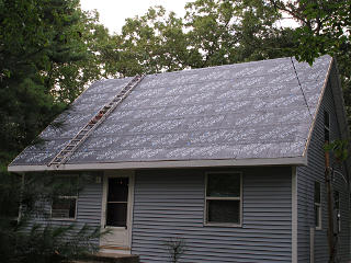 Clean roof deck front