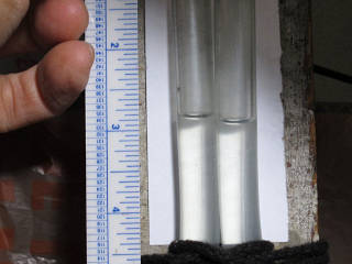 Manometer at maybe 20 Pa