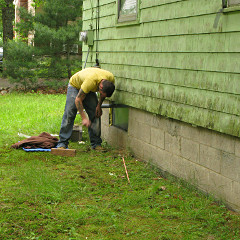 Pounding in ground rods