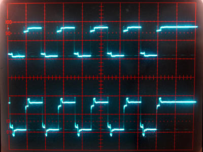 Splitter output and midpoint, terminated LED