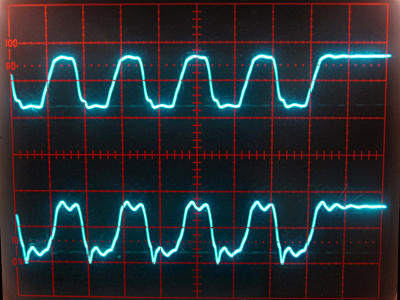 Hog output, midpoint, terminated LED