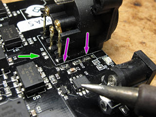 Tiny bias resistors that got changed out