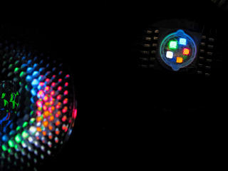 Close-up of LED module
