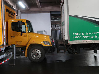 Truck butt-sniff