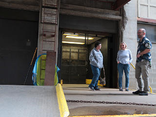 Bad shot of freight elevator