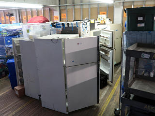 Fridges blocked open