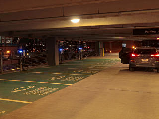 Many EV charging spots in the new SPPlus garage