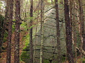 Pyramidal rocks, ancient ruins?