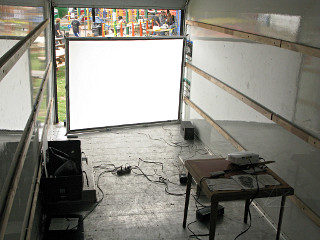 Video truck inside