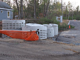 Drainage infrastructure parts as delivered