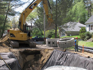 Yanking infiltration parts from under wire