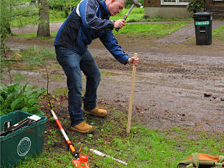 Staking road edge