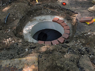 Brick spacer ring