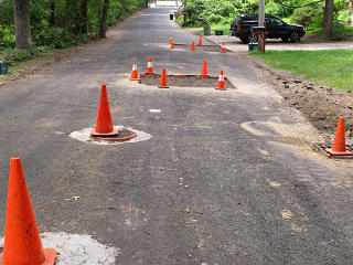 New holes ready to repave