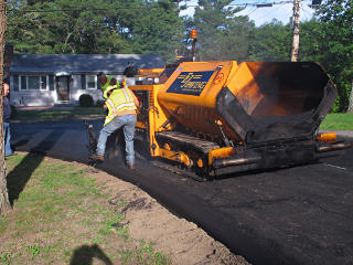 Starting main paving run