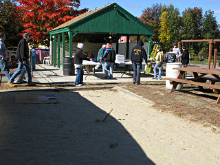 Pizza lunch for volunteers