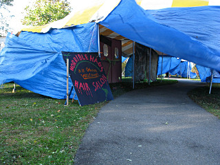 Entrance to dance school 'ghoul beauty salon'